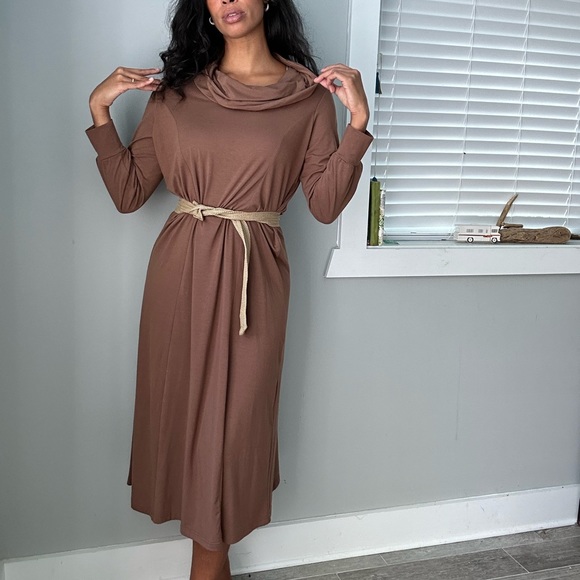 Vintage Dresses & Skirts - Tan maxi dress